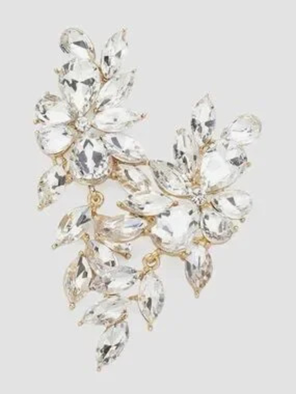 Crystal Marquise Cluster Drop Earrings (5591)